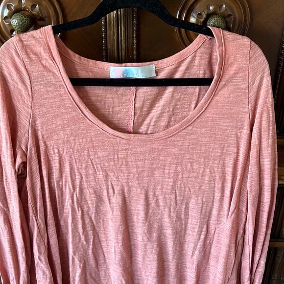 Free People Beach Pink Come And Catch Me Long Sleeve boho coastal dress - Picture 3 of 10